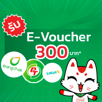 ข้อเสนอพิเศษ รับ e-voncher 300 บาท