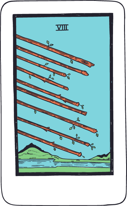 คุณได้ไพ่ Eight of Wands