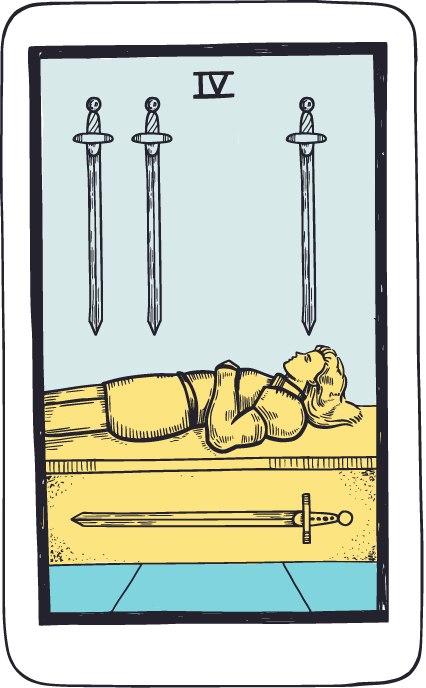 คุณได้ไพ่ Four of Swords