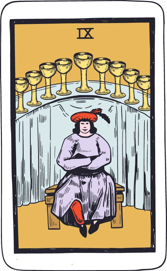 คุณได้ไพ่ Nine of Cups