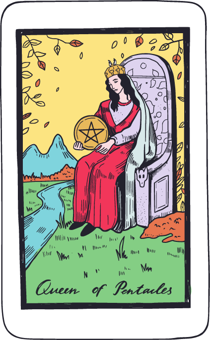 คุณได้ไพ่ Queen of Pentacles