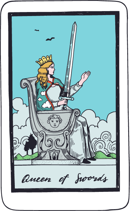 คุณได้ไพ่ Queen of Swords