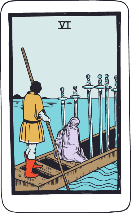 คุณได้ไพ่ Six of Swords