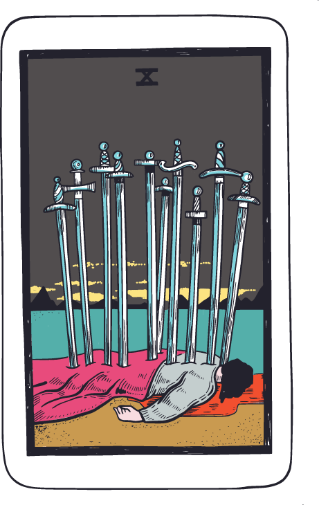 คุณได้ไพ่ Ten of Swords