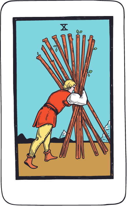 คุณได้ไพ่ Ten of Wands